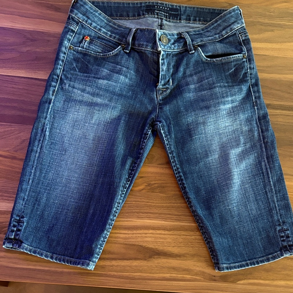 Hudson Jeans Dark Blue Women's bermudas